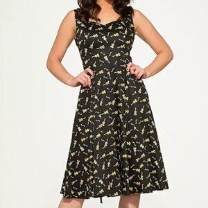 Black Violin Fit & Flare Dress